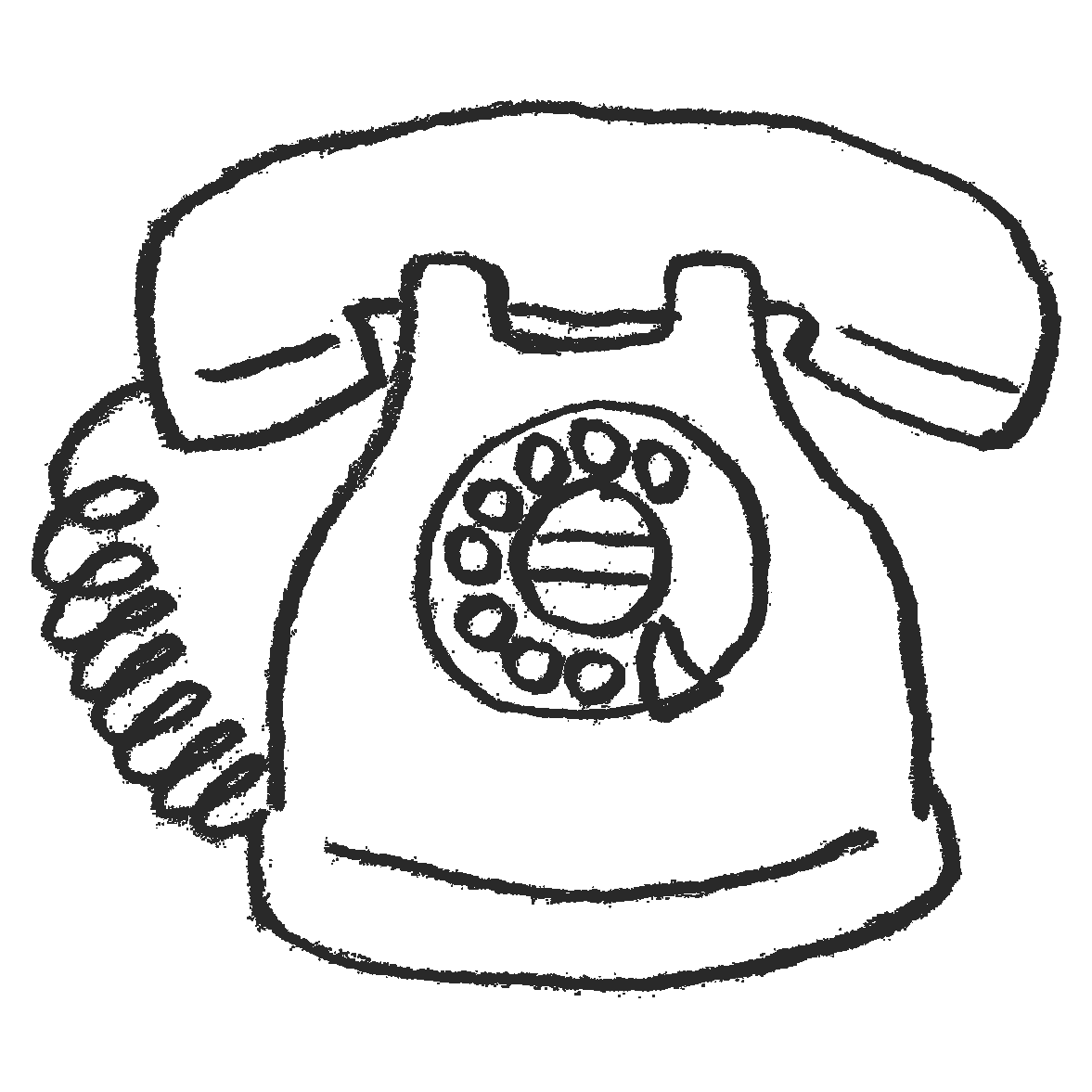 電話対応するサラリーマンのイラストイラスト無料・かわいいテンプレート