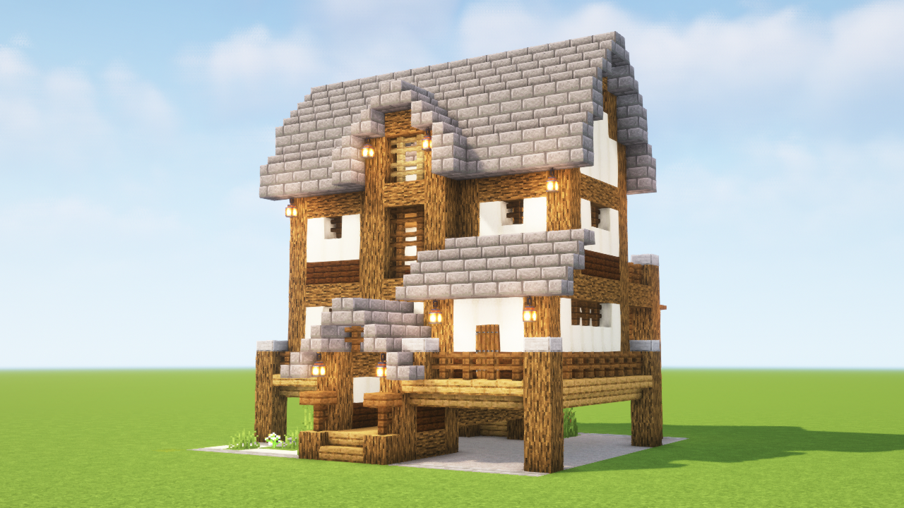 マイクラ建築 本格的な武家屋敷の作り方！内装もある！ マイクラ和風マイクラ武家屋敷ゆっくり実況- YouTube