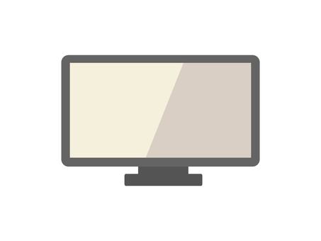 テレビ・モニター・液晶イラスト素材01イラスト無料・かわいいテンプレート
