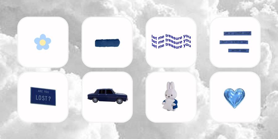 背景画像おしゃれ青系TikTok