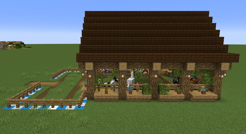 1.14スナップショットで釣り小屋建ててみた – マイクラ初心者が行く
