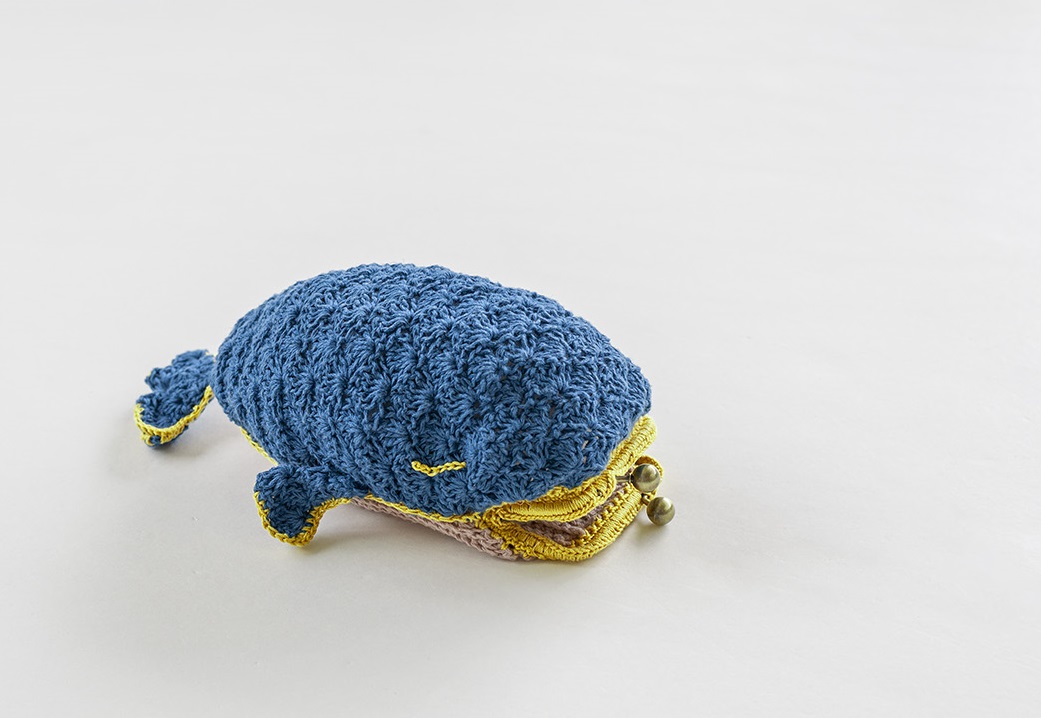 2玉で編める！四角型がま口バッグ作品レシピ手編みと手芸の情報サイト あむゆーず