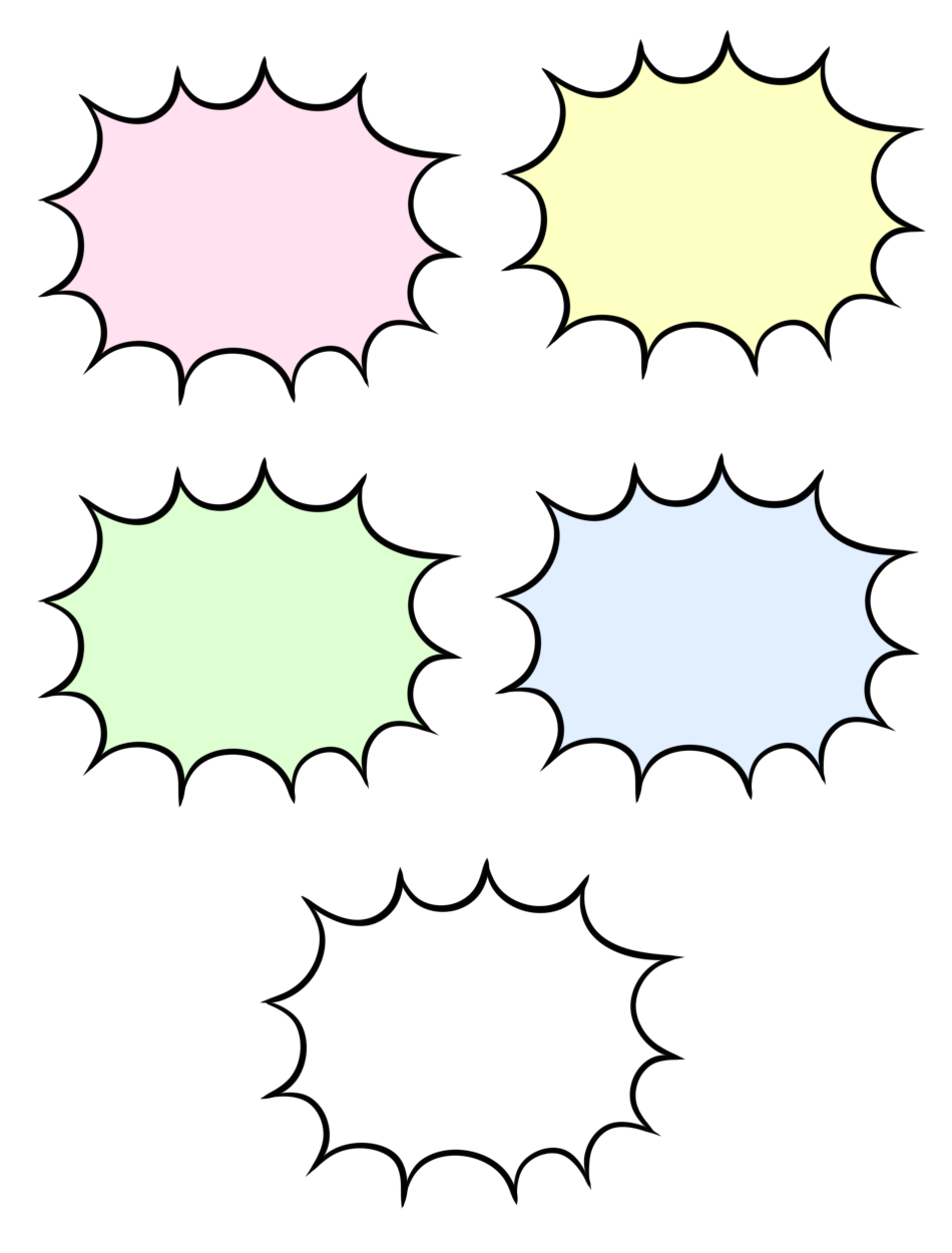 吹き出し素材背景を透明に加工する方法おすすめ無料吹き出しイラスト