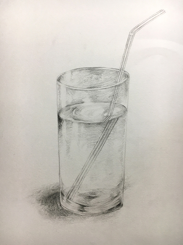 基礎 ガラスのコップの描き方のコツ 3選アトリエ松竹梅