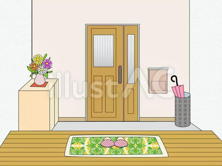 玄関のイラスト素材14973428- PIXTA