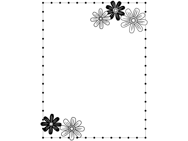 薔薇と植物 無料の縦長フレーム素材 枠 飾り 164素材Good