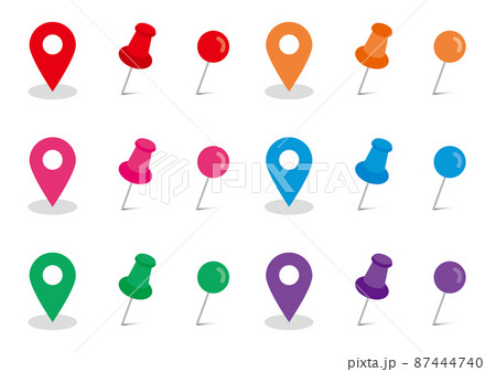 マップポインターピンアイコン漫画スタイルイラスト画像とPNGフリー素材透過の無料ダウンロード - Pngtree