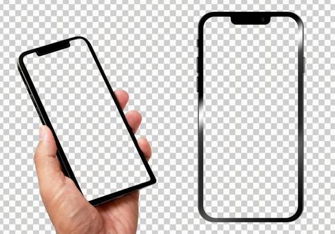 かわいいスマホ・フレーム付きキャライラスト・フリー素材なら「シンテリ」