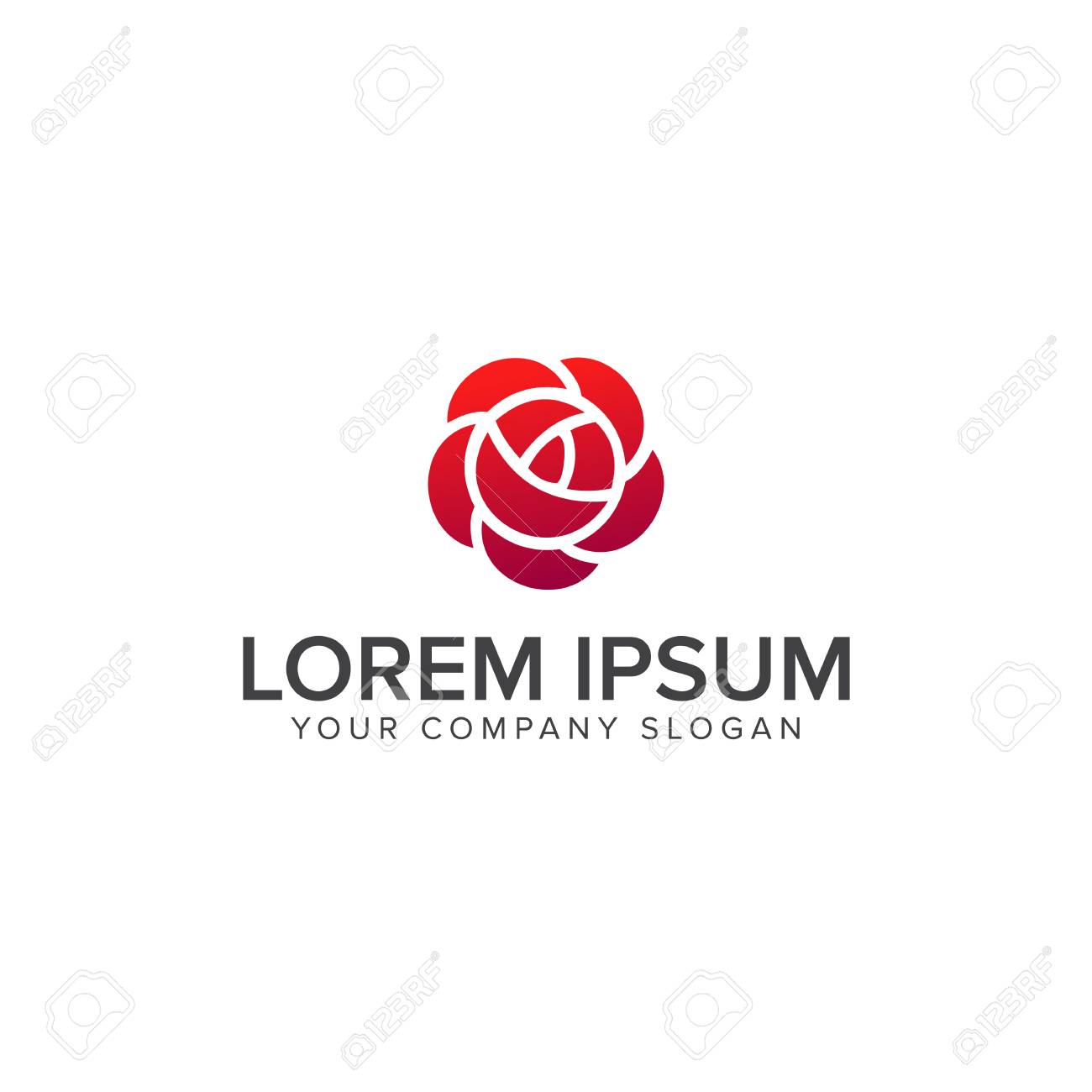 バラのロゴ ロゴタンク 企業・店舗ロゴ・シンボルマーク格安作成販売