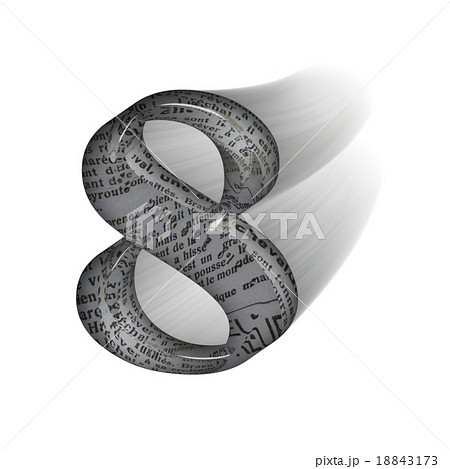 躍動感あるガラス風の立体感ある数字ロゴの 4 のイラスト素材18843169- PIXTA