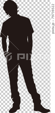 男性の顔・手・上半身のシルエット 様々な感情表現のイラスト素材44341886- PIXTA