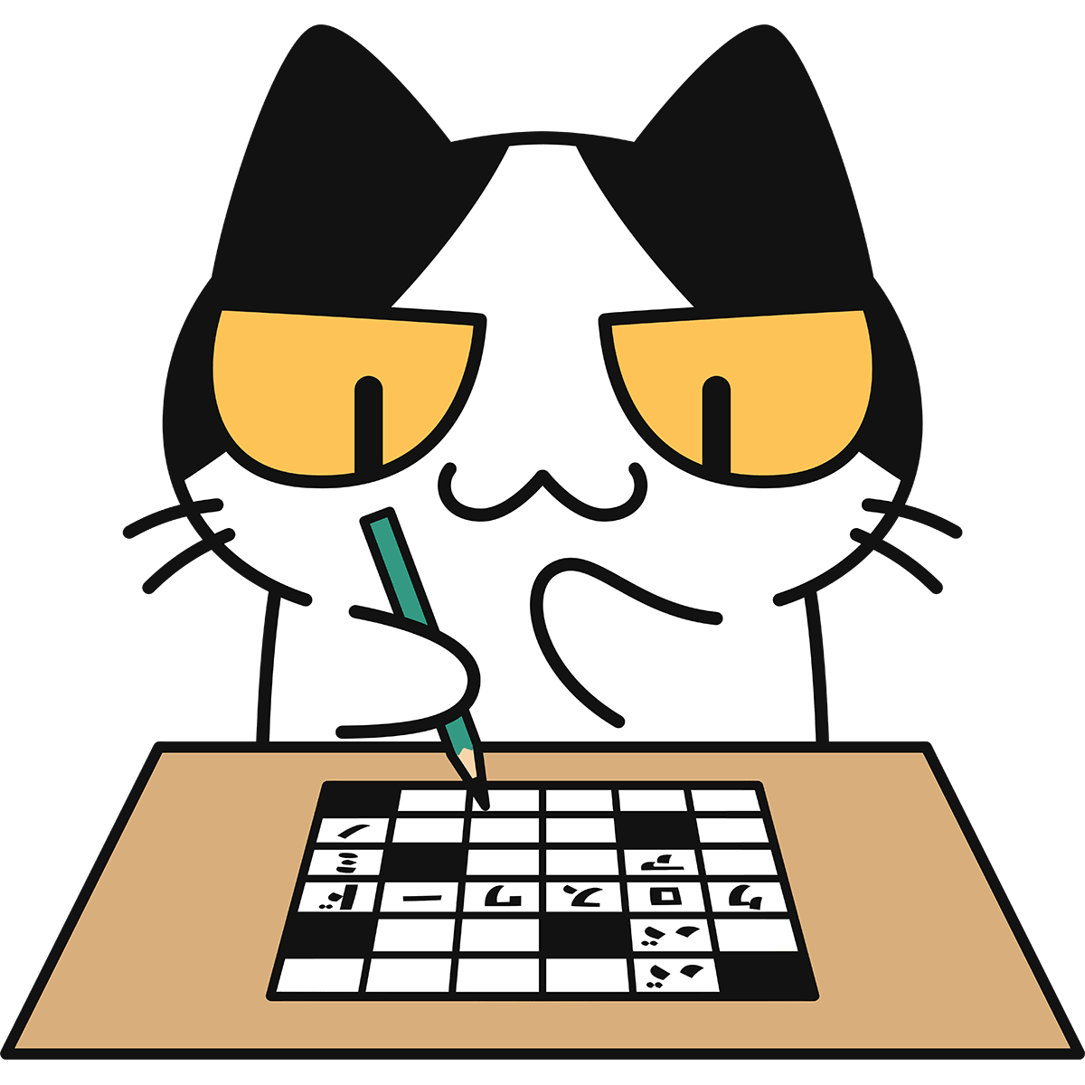クロスワードパズル：イラスト無料