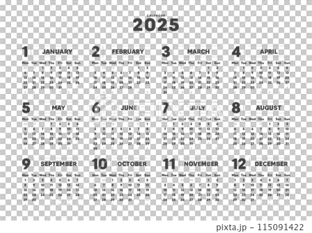 B6カレンダー2025年4月フリー素材 - GreenStock40