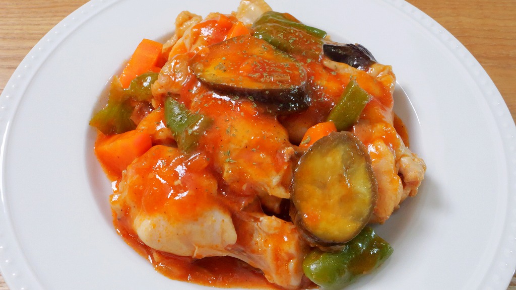 手羽元とパスタソースのカチャトーラ風煮込みQUEENレシピ＋：Amway 日本アムウェイ