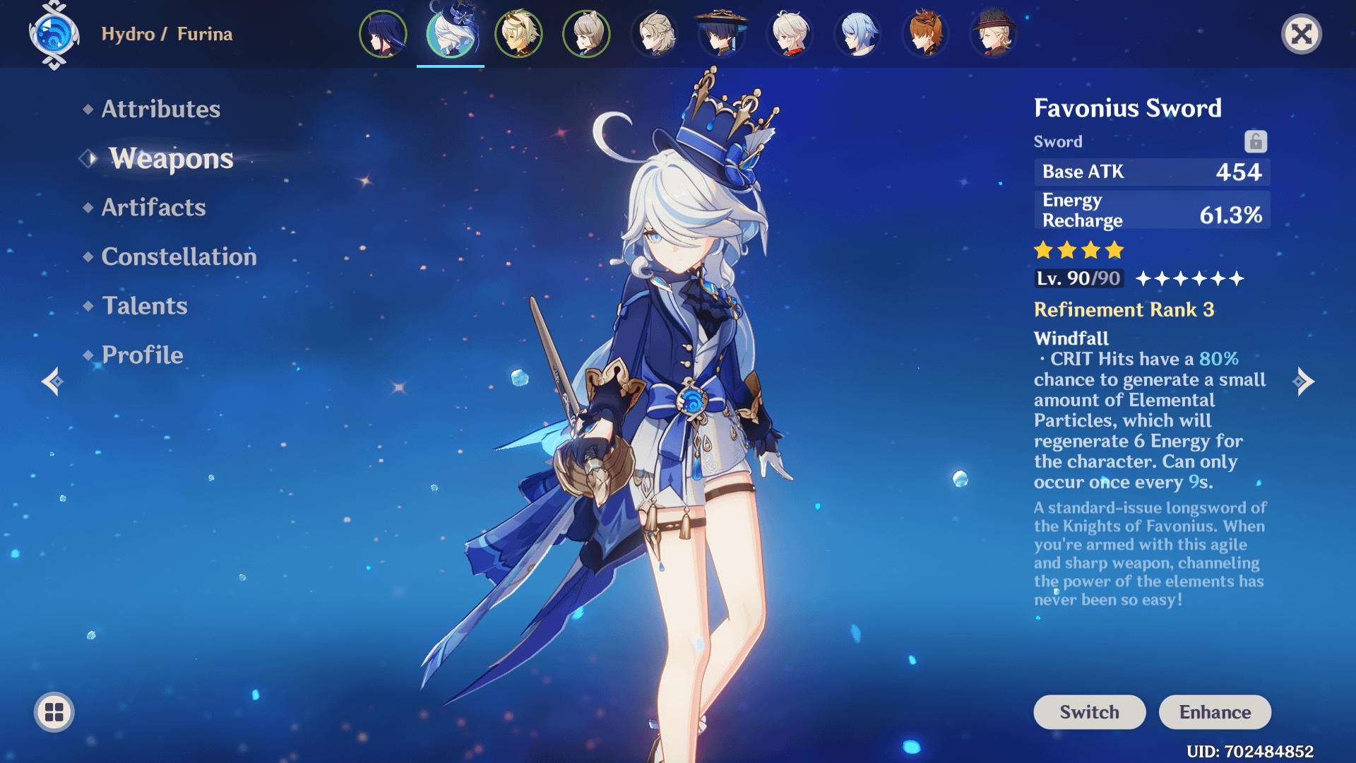 Genshin impact furina app icon 原神 フリーナ アプリアイコン