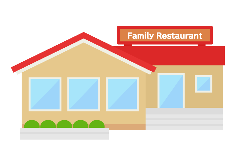 ファミレスのテーブル席 背景イラストイラスト - No: 23205919無料イラスト・フリー素材なら「イラストAC」