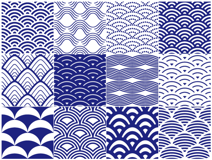 60 件の「青海波」のアイデアを今すぐ保存テキスタイル デザイン、和柄、模様 など
