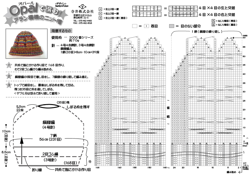 かぎ針 編み 帽子 無料編み図TikTok