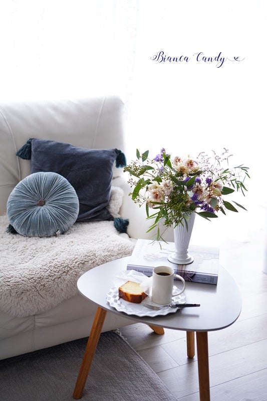 簡単！布を貼るだけで可愛い花瓶に変身♪フラワーベースの作り方週末に飾りたい花！花のある暮らしのレシピ集♪フランススタイルの フラワー教室ビアンカキャンディ～辻堂・藤沢・茅ヶ崎～