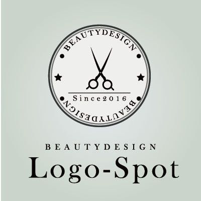 プロの技術と温もりを伝える理美容室のロゴデザイン