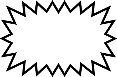 スタンプ風ギザギザ吹き出し フレーム・罫線 フリー素材 – アイコン・イラストダウンロードサイト OWL STOCK -オウルストック