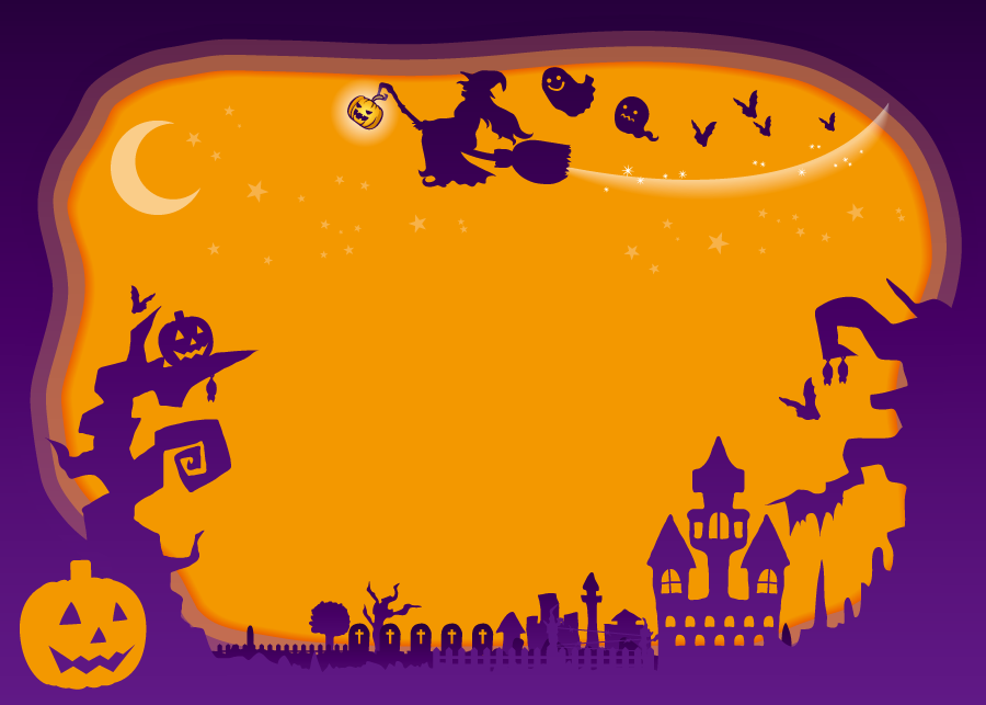 プレゼンテーションのためのハロウィンのPowerPointテンプレートと背景。今すぐダウンロードするPoweredTemplate.com