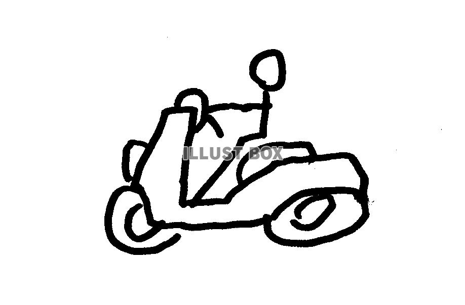 バイク モノクロ