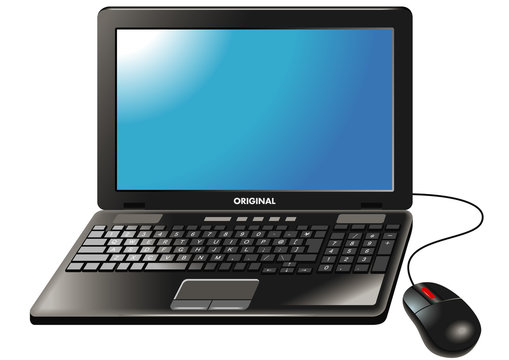 ITアイテム ノートパソコン アイコン：イラスト無料