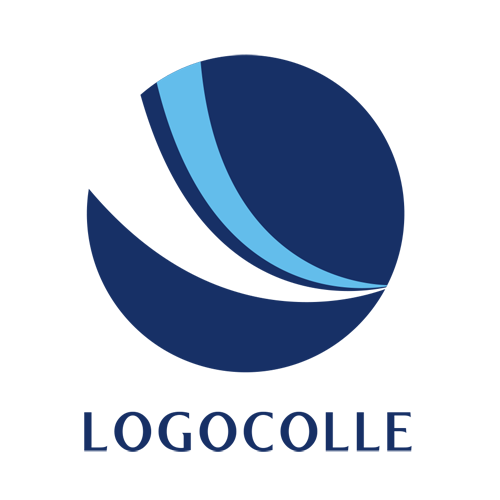 海・波・水をイメージさせるナチュラルなロゴ：01785