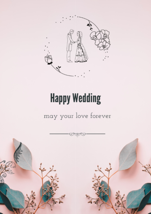 HAPPY WEDDING 文字イラスト無料イラスト・フリー素材なら「イラストAC」