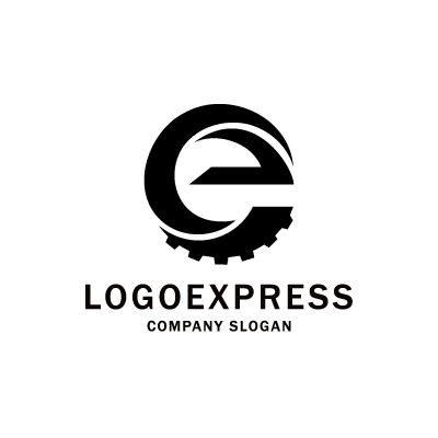 脳と歯車の歯車のロゴデザイン。教育とメカニックのシンボルまたはアイコン。Premiumベクトル素材