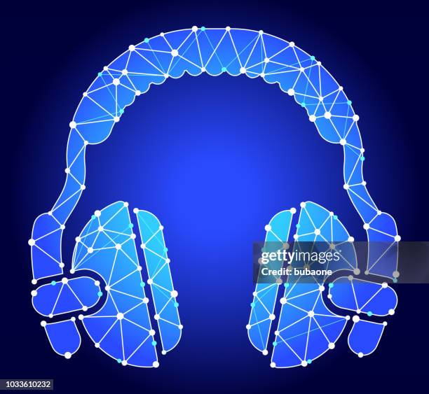 ノイズキャンセリングヘッドホンのカラーラインアイコン。ウェブページ、モバイルアプリ、プロモーション用のピクトグラム。編集可能なストローク。のイラスト素材・ベクターImage 157947671