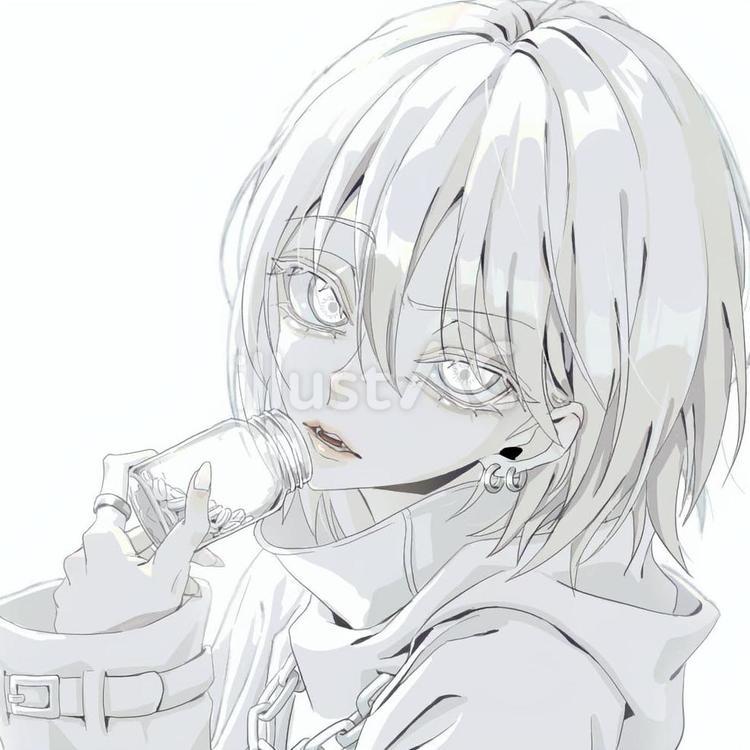 いろんな髪型の男の子アイコン 白黒 のイラスト素材77595719- PIXTA