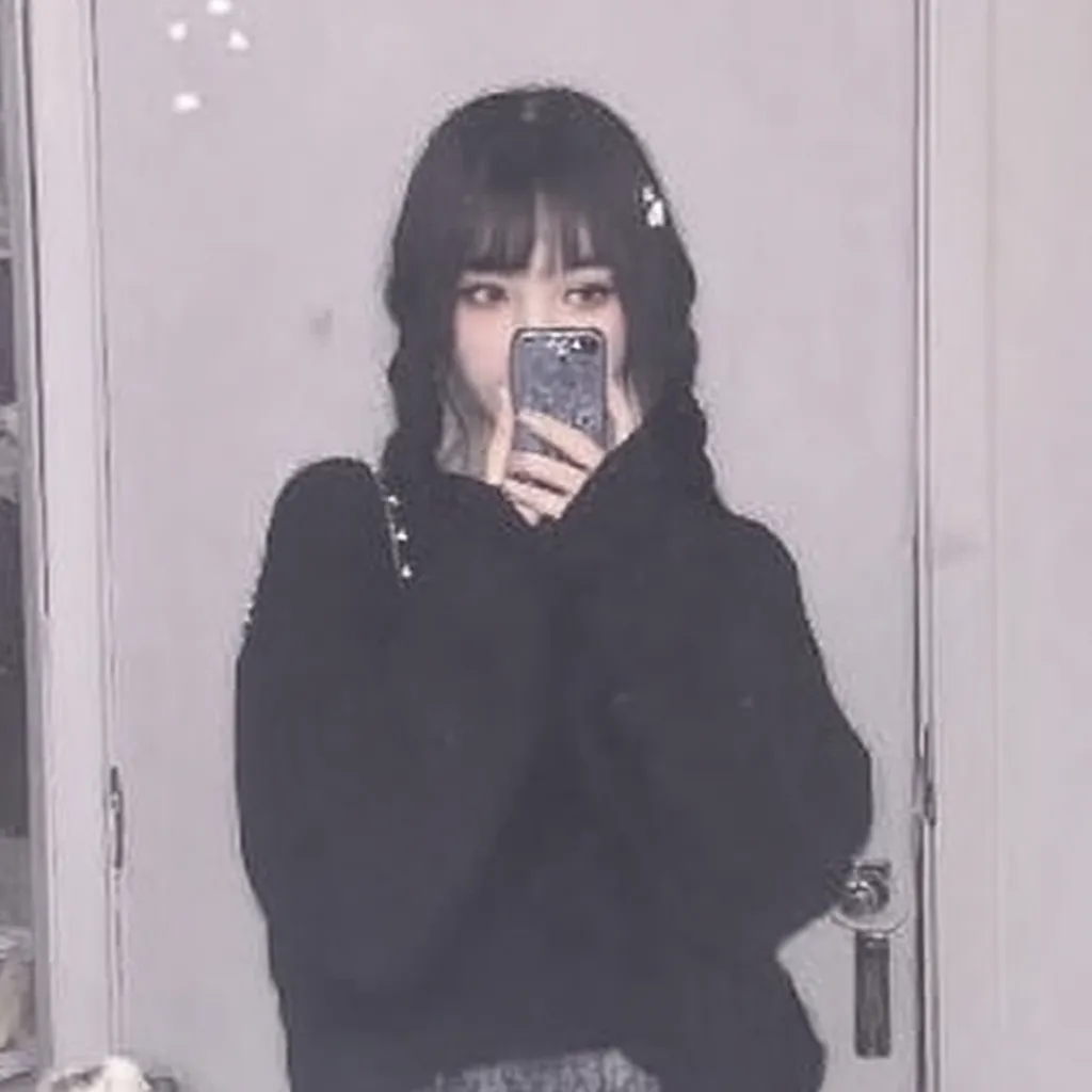 韓国 黒 雰囲気 アイコン