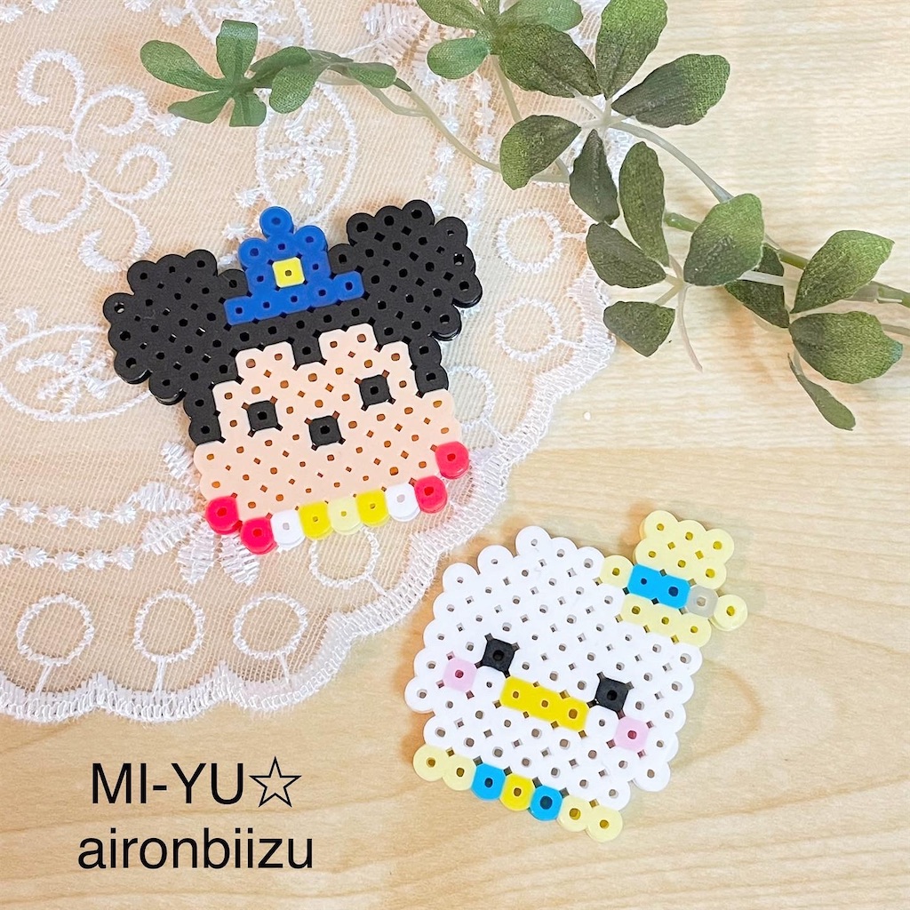 手乗りDisney」 ダッフィーフレンズ リナ・ベル 立体アイロンビーズ - セナパパBLOG