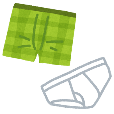 裾をまくったジーンズのイラストイラスト無料・かわいいテンプレート