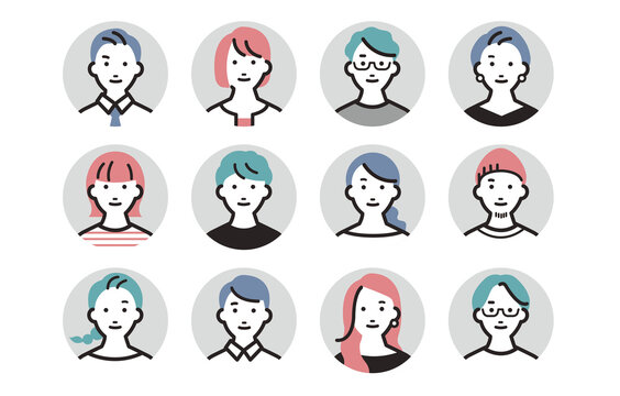 色塗りできる人アイコン リアル のイラストぬれよん-ぬれるフリーイラスト