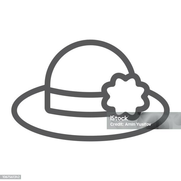 冬、毛糸の帽子を表すラインスタイルのアイコンのイラスト素材103747810- PIXTA