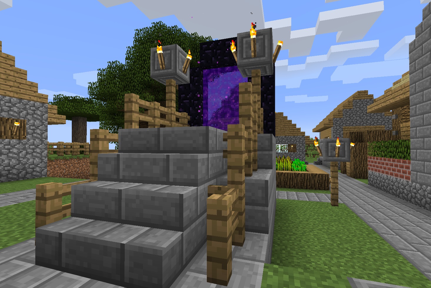 マイクラ 超かっこいい！ハイクオリティなネザーポータルの剣がこちらマイクラ速報