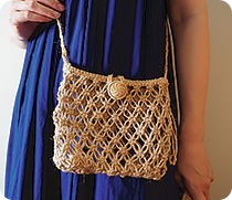 ワックスコードで作るマクラメバッグ「手芸材料の卸売りサイトChuko Online」