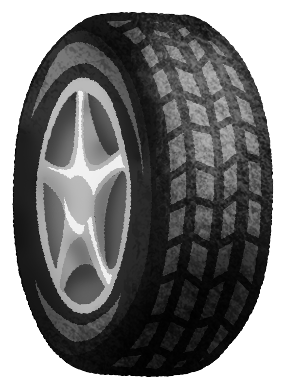 自転車のタイヤのイラストエコのモト