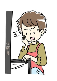 冷蔵庫を開ける 家事をする男性 イラスト素材6493065- フォトライブラリ