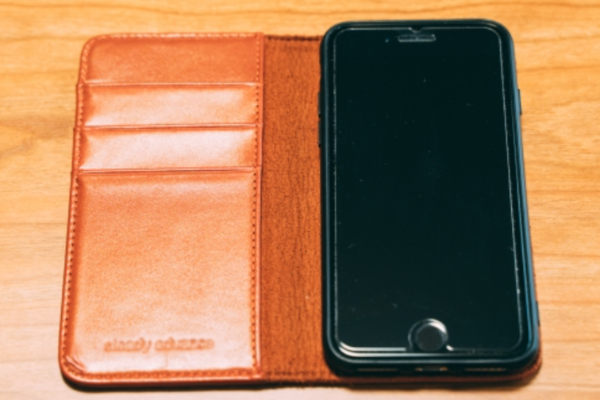 JJNUSA 手作り iPhone 11 pro ケース 手帳型 スマホケース 手帳 スマホカバー 本革 レザー レザー 携帯ケース ブラウン3.iphone 11 pro, Gradient brown