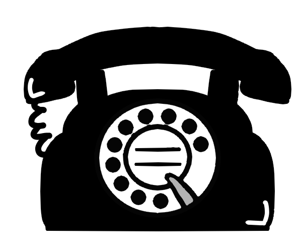 固定電話：イラスト無料