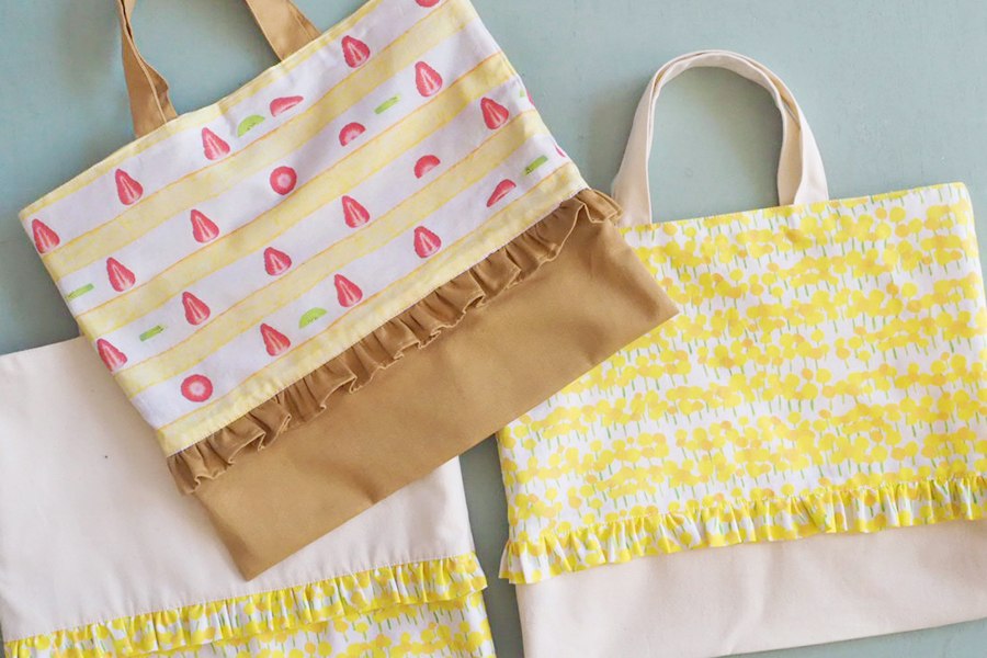 大きめトートバッグ - ha*hinaminne byGMOペパボ 国内最大級のハンドメイド・手作り通販サイト