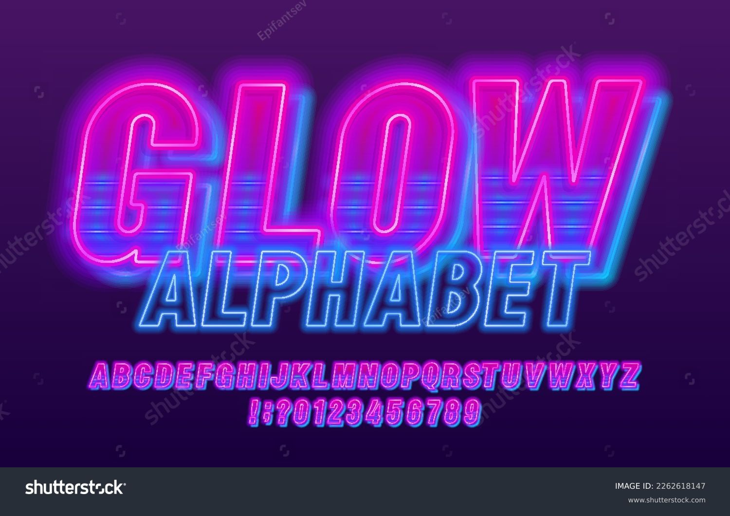 ネオンサイン風タイトル&ロゴデザインおすすめ素材 英語フォント&ブラシ&アドオンで簡単つくるデポ