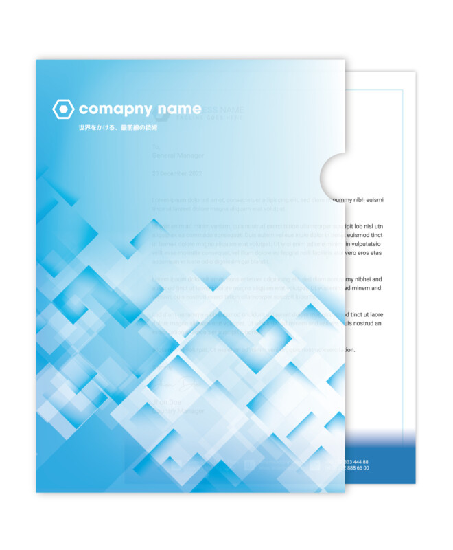 紙製クリアファイル 東伸紙工イプロス