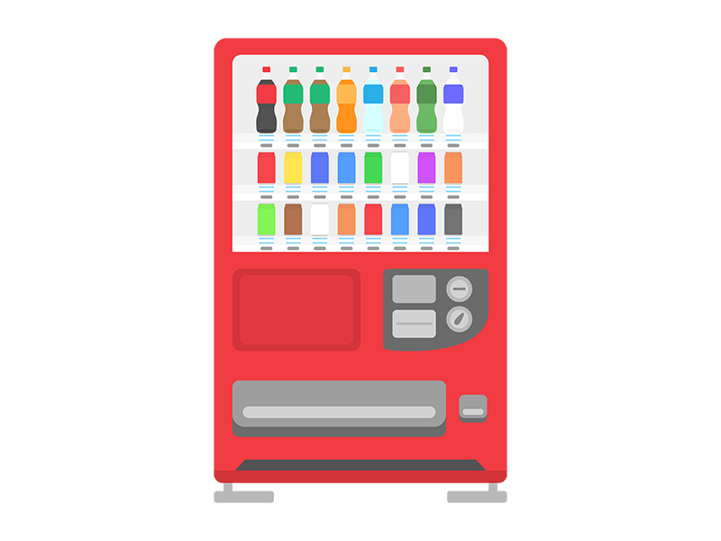 自動販売機イラストai無料ダウンロードfree vending machine ai - アーバンブラシ