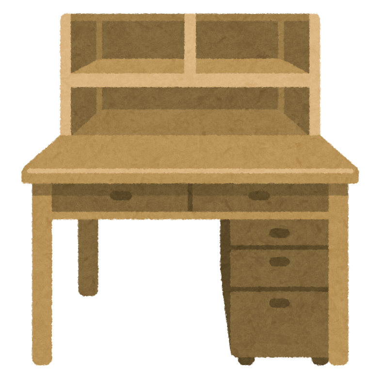 無料イラスト 学校 素材「机」36376素材Good