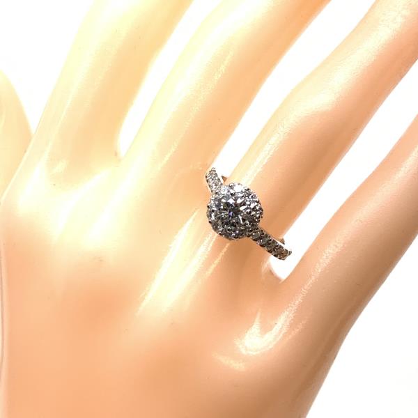 銀座店 GRAFF グラフ アイコン ラウンド 0.50ct ダイヤモンド エンゲージメント リング・指輪 750ホワイトゴールド 6.5